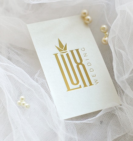 lux wedding visitenkarte-design
