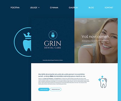 green dental care website-design